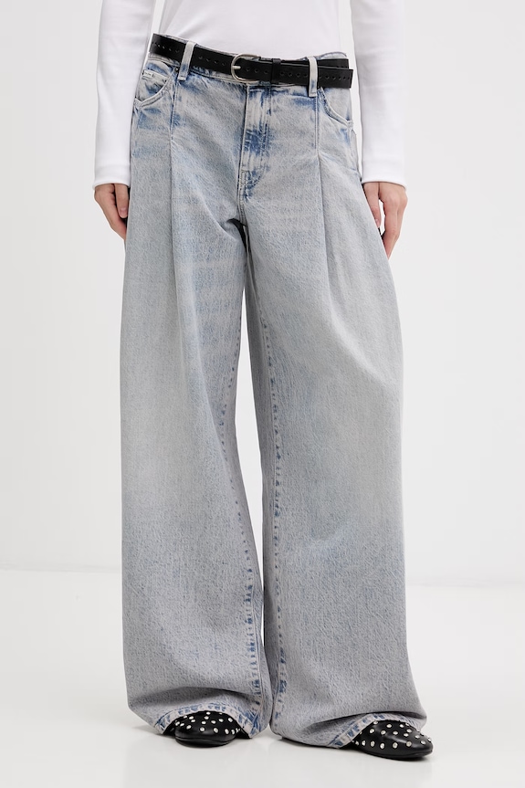 Guess Jeans φαρδιά τζιν γυναικεία μπλε W6GA2U.D5M57