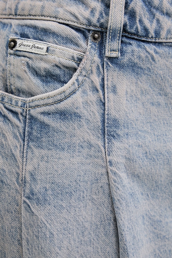 Guess Jeans φαρδιά τζιν γυναικεία μπλε W6GA2U.D5M57