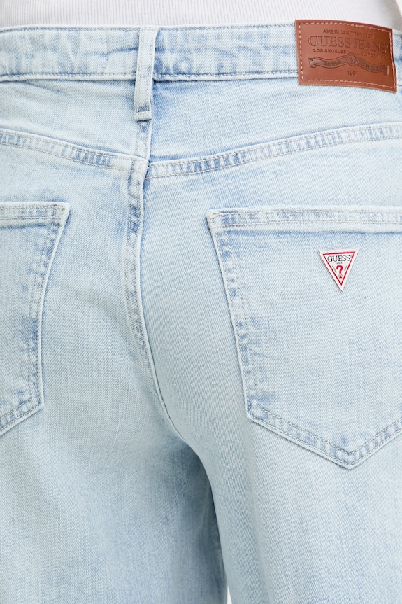 Guess Jeans jeansy barrel damskie niebieski W6GA2X.D0029
