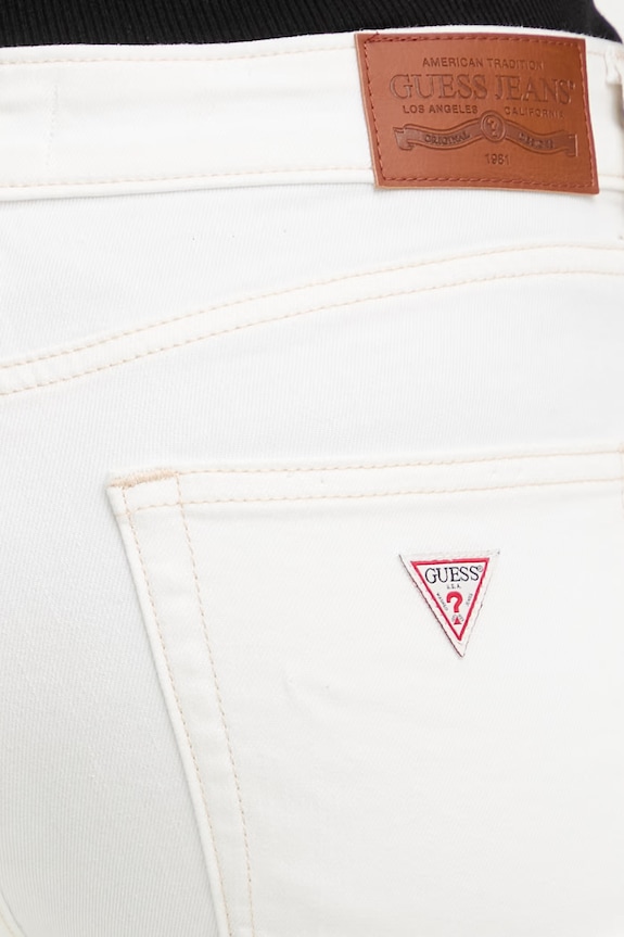 Guess Jeans jeansy skinny damskie biały W6GA92.D7871