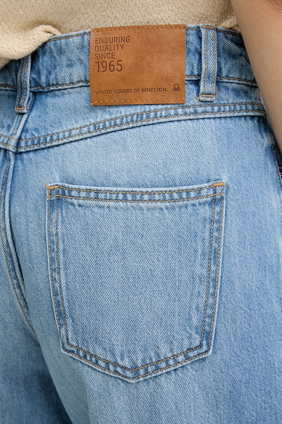 United Colors of Benetton blugi relaxed fit de damă albastru 4IKGDE02Q