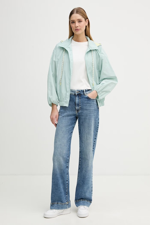 United Colors of Benetton jeansy regular damskie niebieski 4SRNDE01V