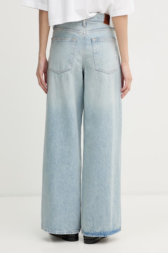 Oblečenie Calvin Klein Jeans rifle relaxed fit dámske LV047F663G modrá