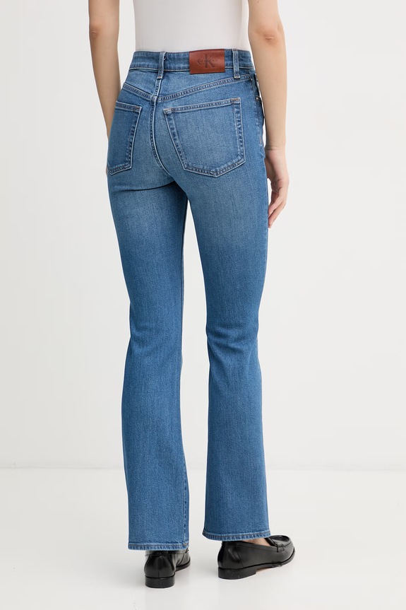 Oblečení Calvin Klein Jeans skinny džíny dámské LV047F666G modrá