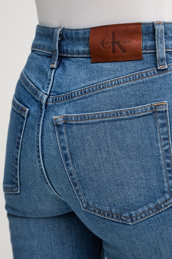 Calvin Klein Jeans skinny džíny dámské modrá LV047F666G