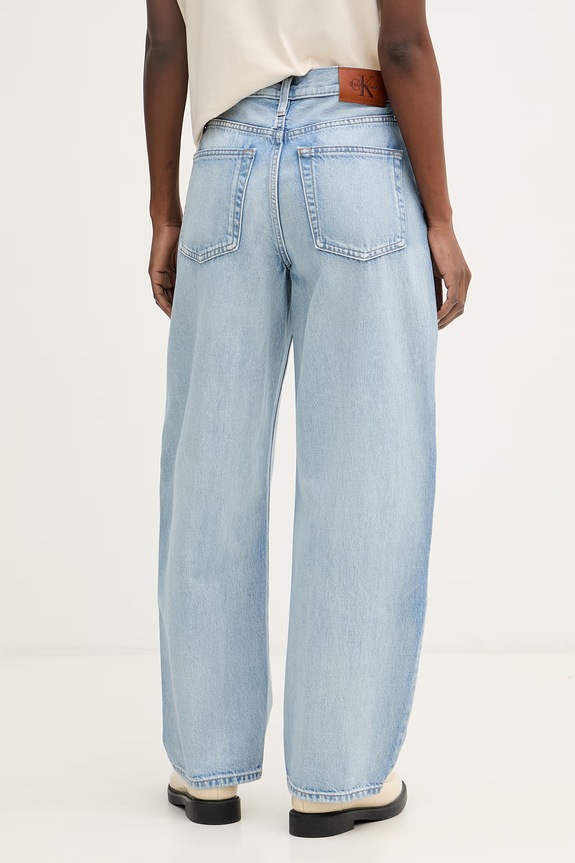 Oblečenie Calvin Klein Jeans rifle barrel dámske LV047F684G modrá