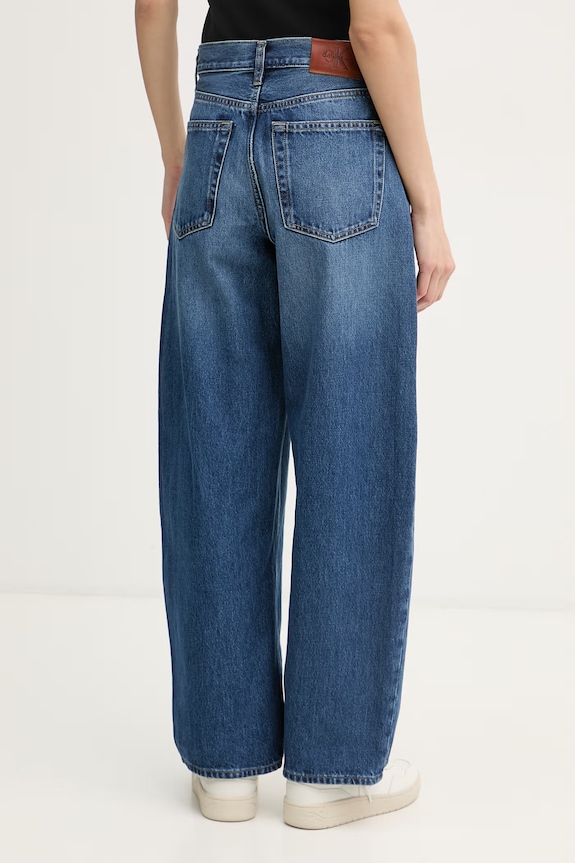 Oblečenie Calvin Klein Jeans rifle barrel dámske LV047F685G modrá