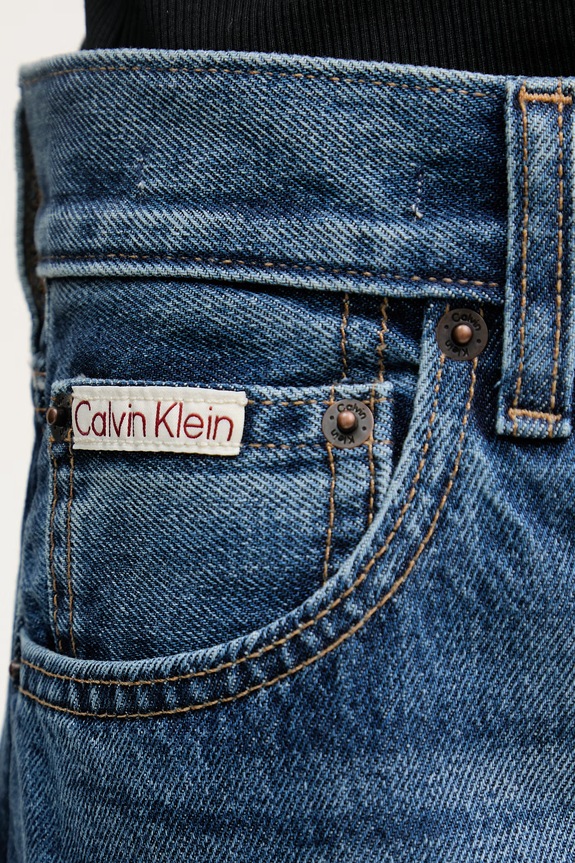 Calvin Klein Jeans rifle barrel dámske modrá LV047F685G