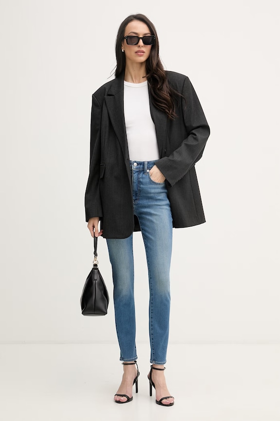 Calvin Klein Jeans rifle skinny dámske LV047F700G modrá SS26