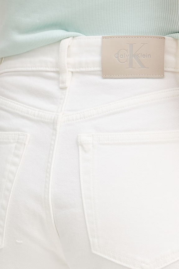 Calvin Klein Jeans ίσια γυναικεία λευκό LV047F712G