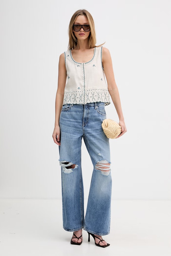 Calvin Klein Jeans Τζιν γυναικεία LV047F744G μπλε SS26