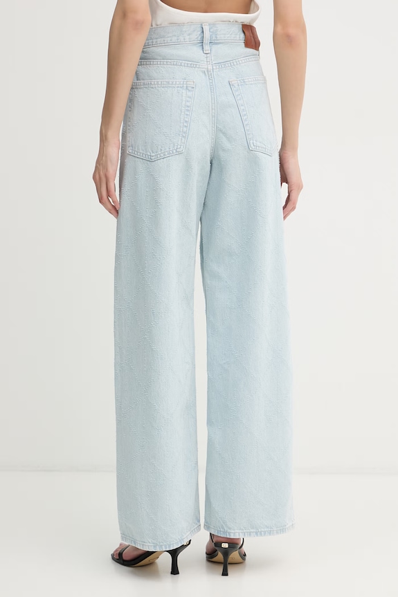 Oblečenie Calvin Klein Jeans rifle dámske LV047F495G modrá