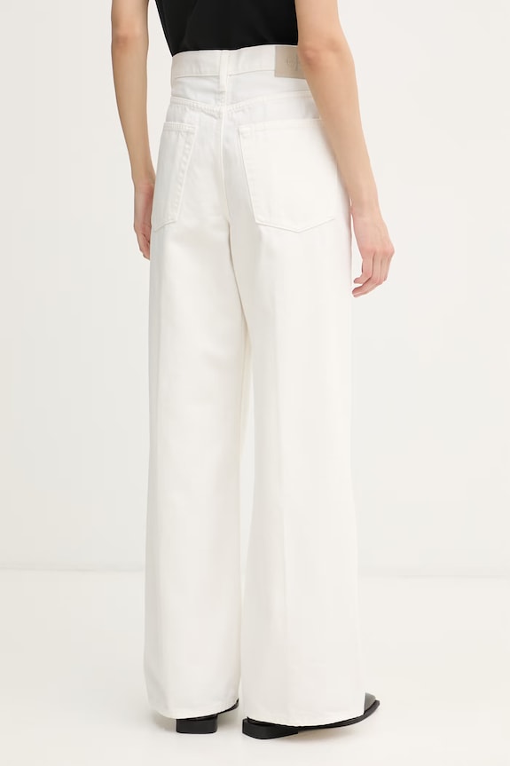 Îmbrăcăminte Calvin Klein Jeans blugi relaxed fit pentru femei LV047F742G bej