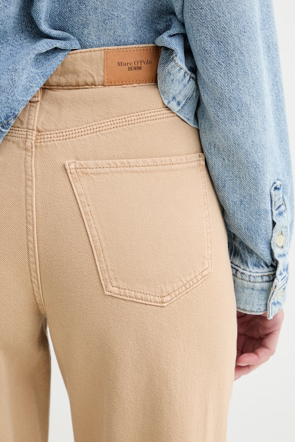 Marc O'Polo blugi wide leg pentru femei bej 5000007999