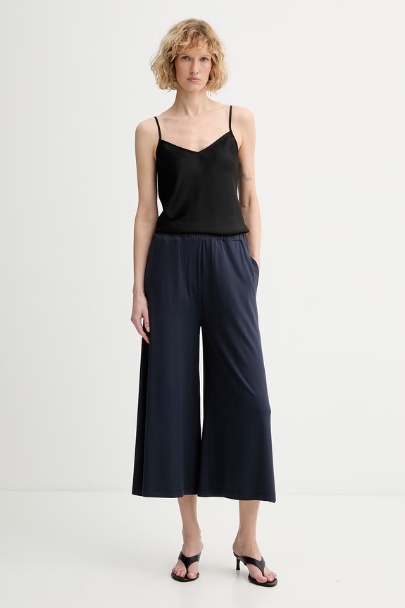 Marc O'Polo παντελόνι ίσιο γυναικείο από βισκόζη 5000009629 σκούρο μπλε SS26