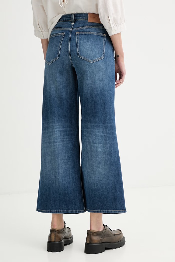 Îmbrăcăminte Marc O'Polo blugi wide leg pentru femei 5000013167 bleumarin
