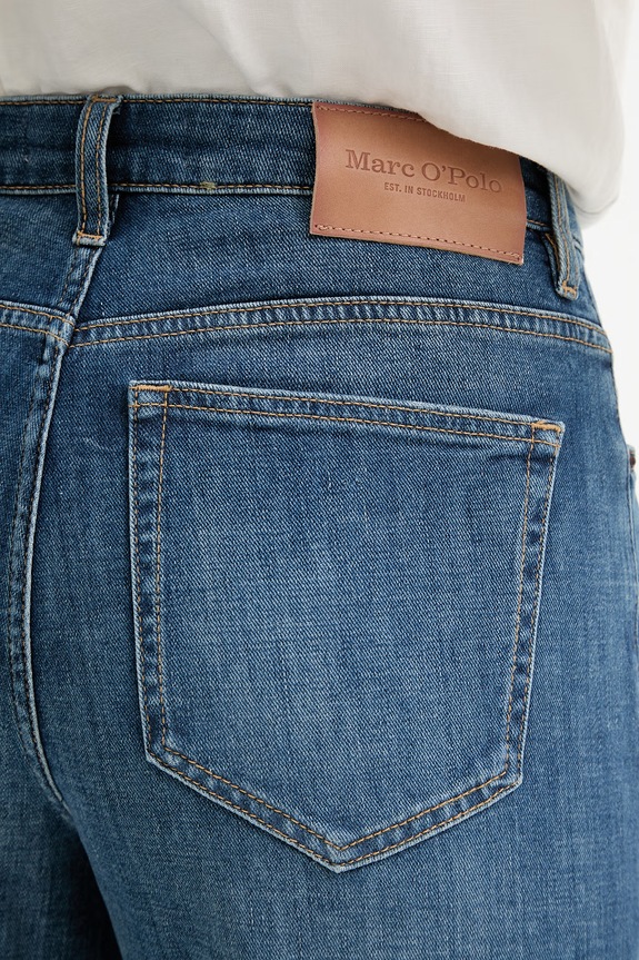 Marc O'Polo blugi wide leg pentru femei bleumarin 5000013167