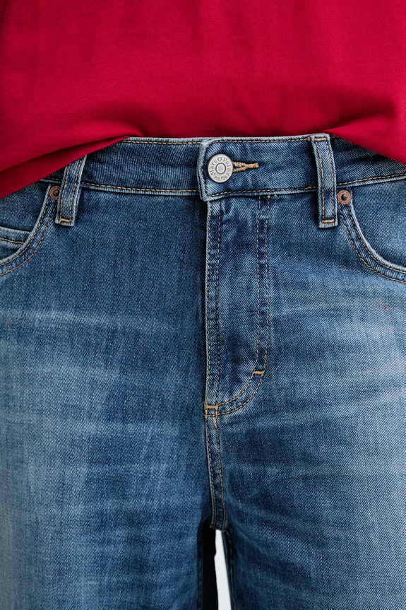 Marc O'Polo jeansy wide leg damskie granatowy 5000013167