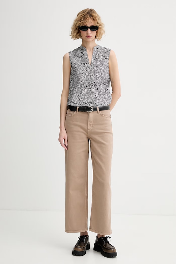 Marc O'Polo Jeansy wide leg damskie 5000013171 beżowy SS26