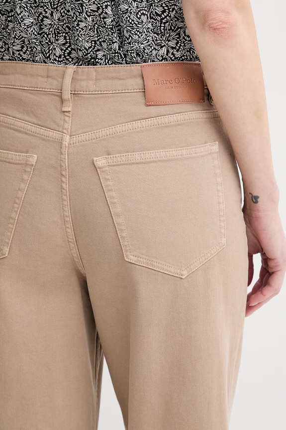 Marc O'Polo Jeansy wide leg damskie beżowy 5000013171