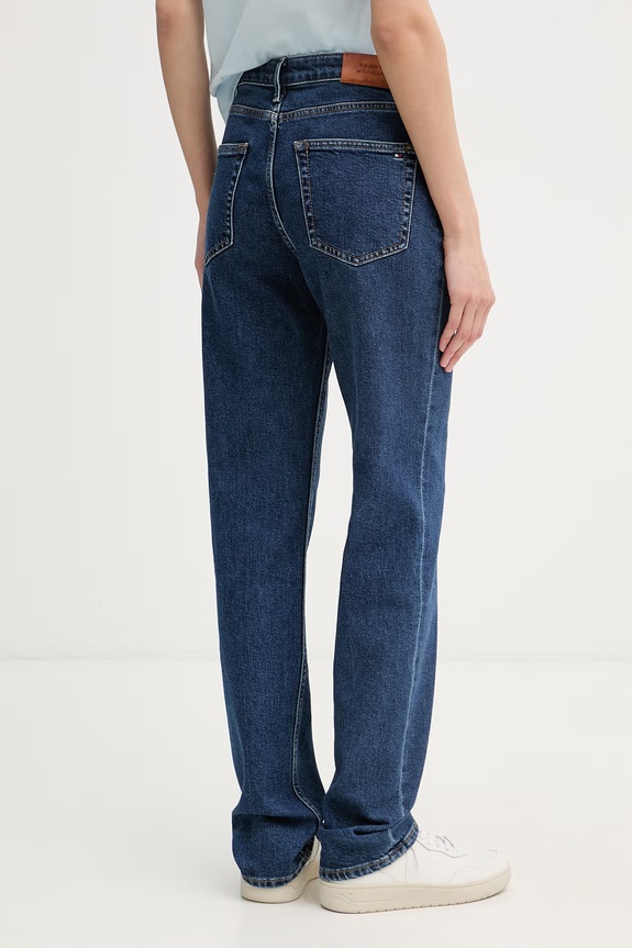 Oblečenie Tommy Hilfiger rifle straight dámske WW0WW48564 tmavomodrá