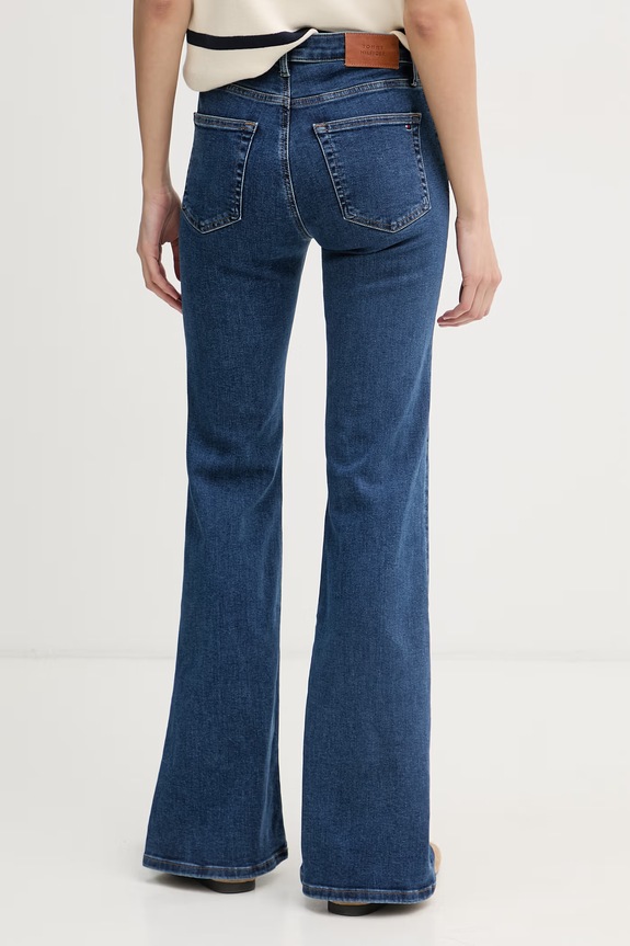 Oblečenie Tommy Hilfiger rifle flare dámske WW0WW48565 tmavomodrá