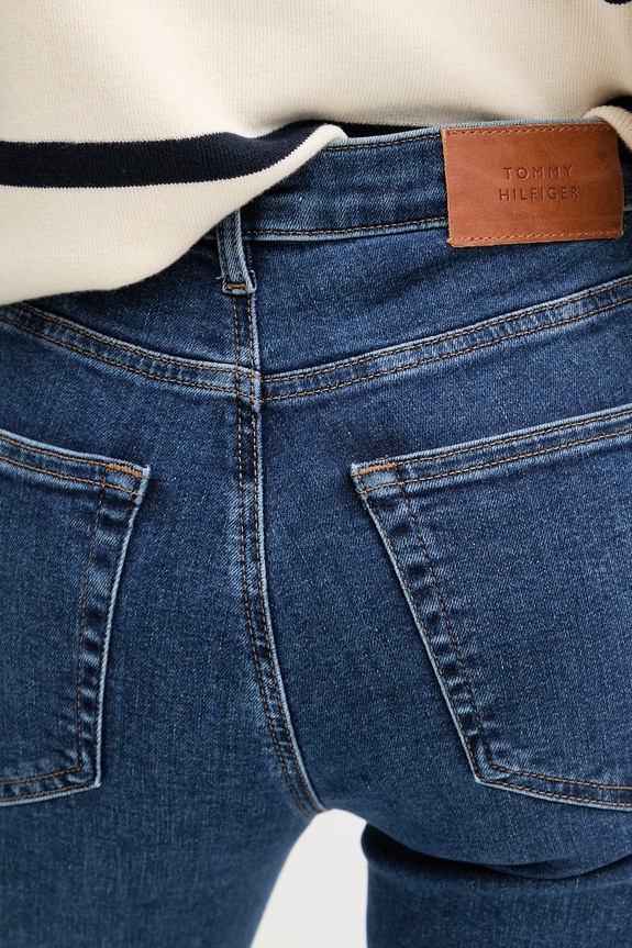 Tommy Hilfiger rifle flare dámske tmavomodrá WW0WW48565