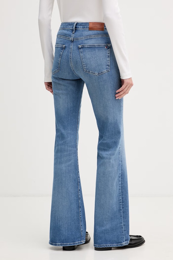 Ρούχα Tommy Hilfiger τζιν καμπάνα Γυναικεία WW0WW48570 μπλε