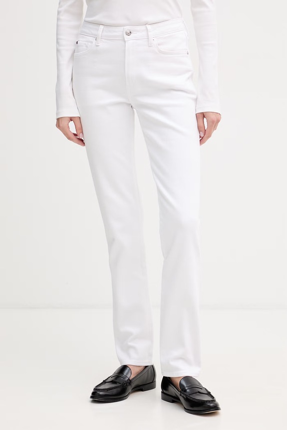 Tommy Hilfiger slim fit γυναικεία λευκό WW0WW48579