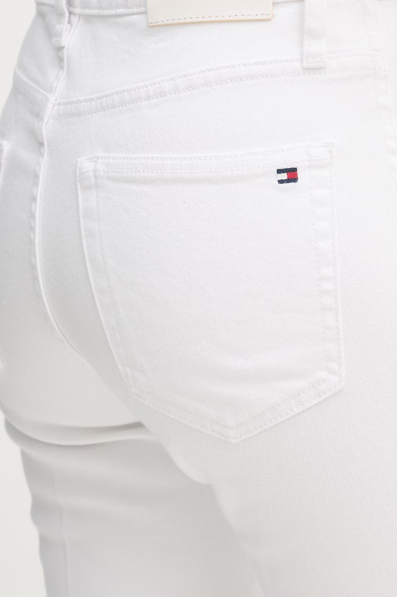 Tommy Hilfiger jeansy flare damskie biały WW0WW48580
