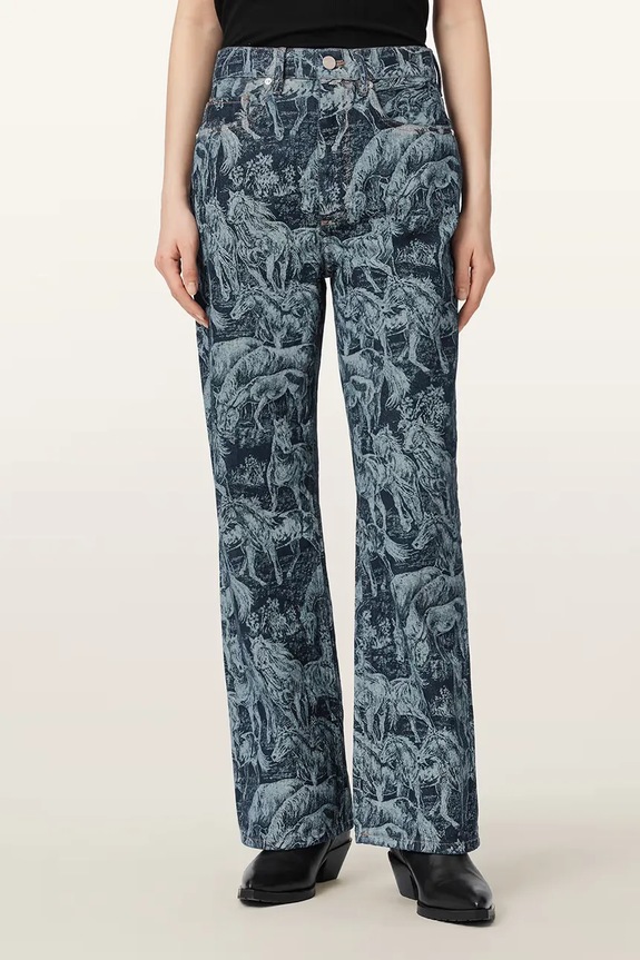 AllSaints rifle boyfriend dámske BLAKE tmavomodrá W024EE