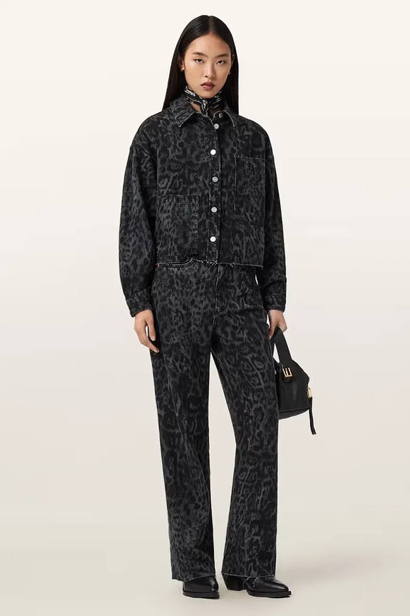 Ρούχα Τζιν παντελόνι AllSaints BLAKE W033EE μαύρο