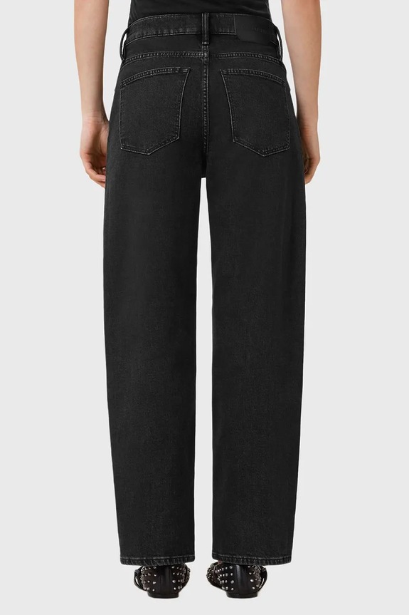Τζιν παντελόνι AllSaints SADIE W045ED μαύρο SS26