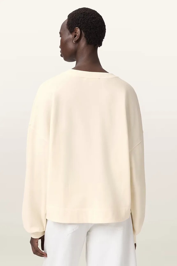 AllSaints bluza bawełniana LILA W066JE beżowy SS26