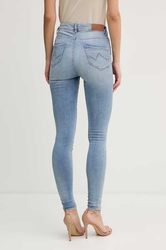 Odzież Gaudi jeansy skinny damskie 611BD26047 niebieski