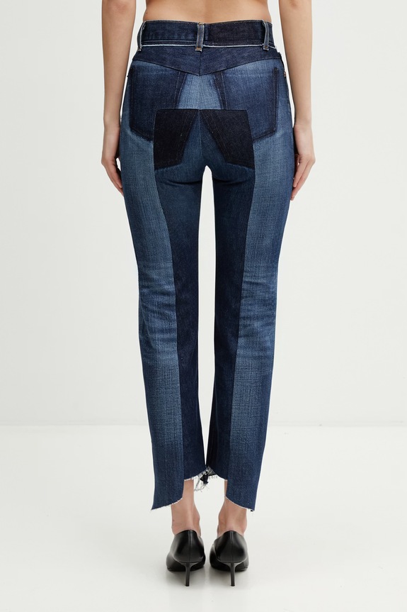 Clothing Vetements Iconic Cut-up straight jeans Women's WE76DP343N3 blue