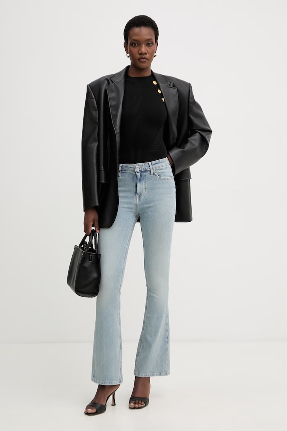 Guess jeansy flare damskie W6GA0L.D0723 niebieski SS26