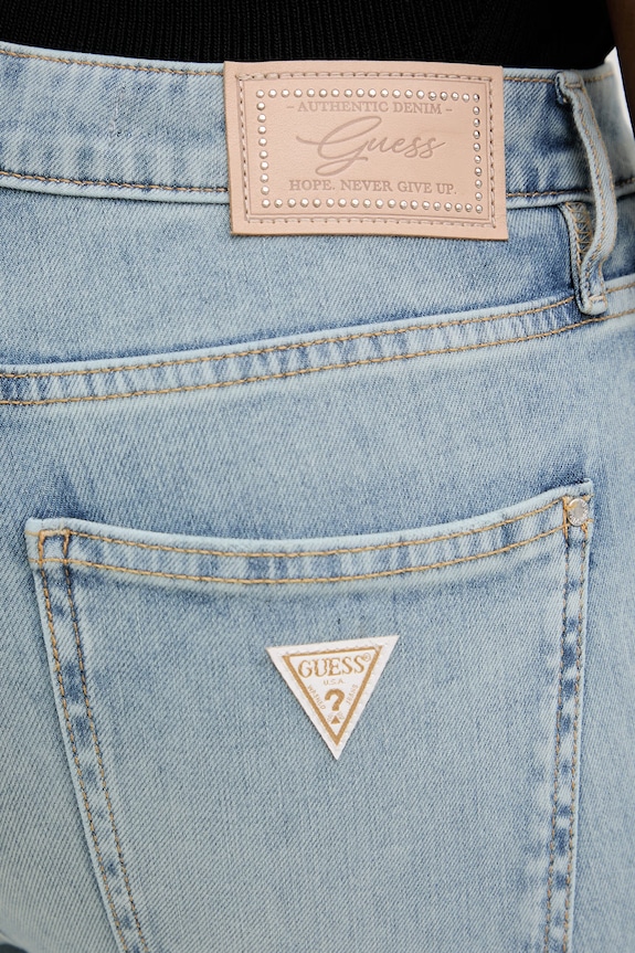 Guess jeansy flare damskie niebieski W6GA0L.D0723