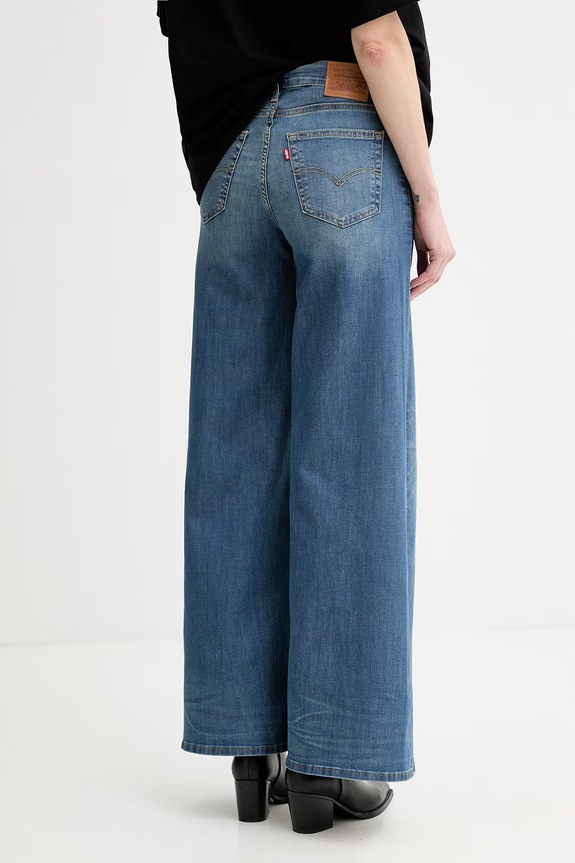 Odzież Levi's jeansy 728 HR WIDE LEG 0039B.0007 niebieski