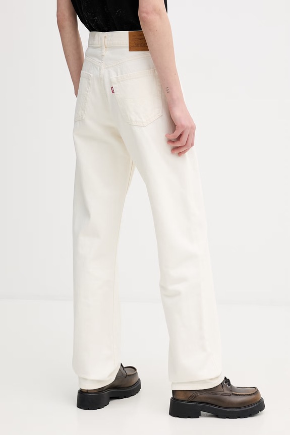 Ruházat Levi's relaxed fit női farmer EASY DAD 005DC bézs