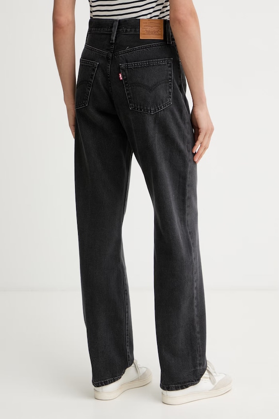 Ρούχα Τζιν παντελόνι Levi's EASY DAD 005DC μαύρο