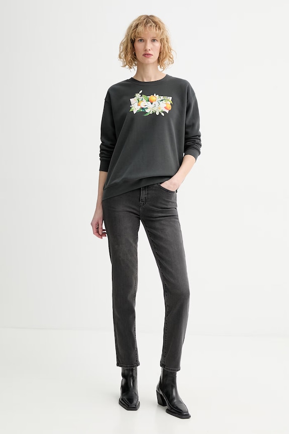 Τζιν παντελόνι Levi's 724 HIGH RISE STRAIGHT 18883.0458 γκρί SS26