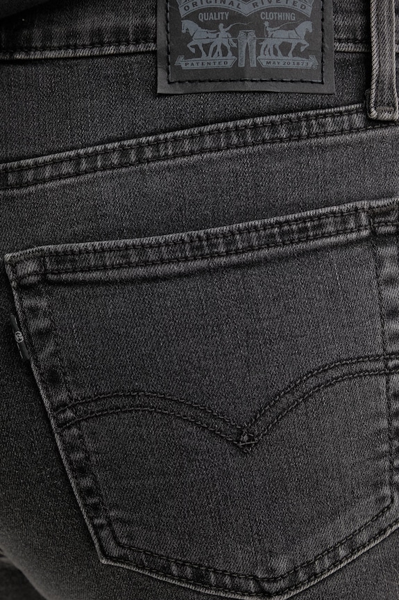 Τζιν παντελόνι Levi's 724 HIGH RISE STRAIGHT γκρί 18883.0458
