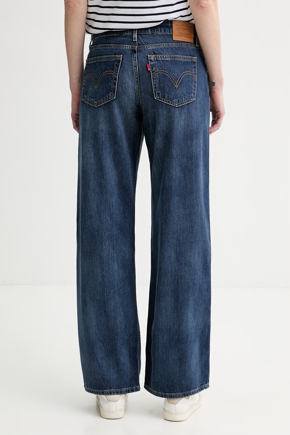 Ρούχα Τζιν παντελόνι Levi's LOW LOOSE A5566.0064 σκούρο μπλε