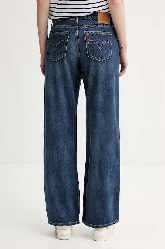 Ρούχα Τζιν παντελόνι Levi's LOW LOOSE A5566.0064 σκούρο μπλε