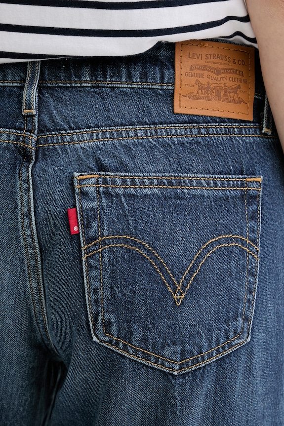 Τζιν παντελόνι Levi's LOW LOOSE σκούρο μπλε A5566.0064