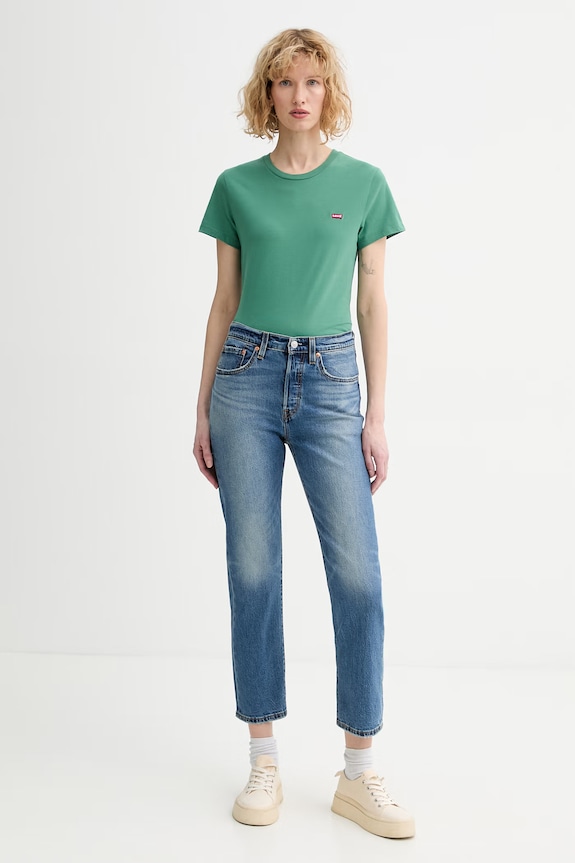 Τζιν παντελόνι Levi's 501® CROP LIGHTWEIGHT A8746.0005 μπλε SS26