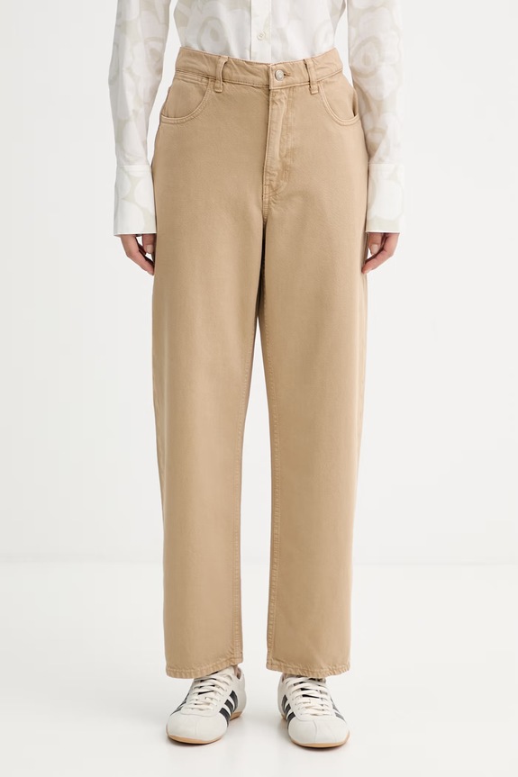 Marimekko mom fit traperice za žene bež 095190