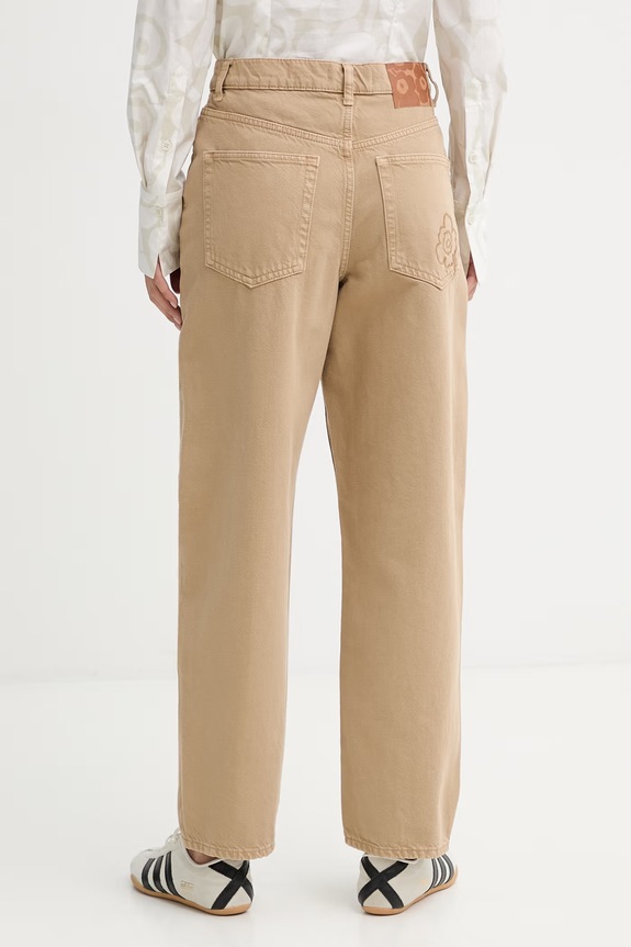 Odjeća Marimekko mom fit traperice za žene 095190 bež