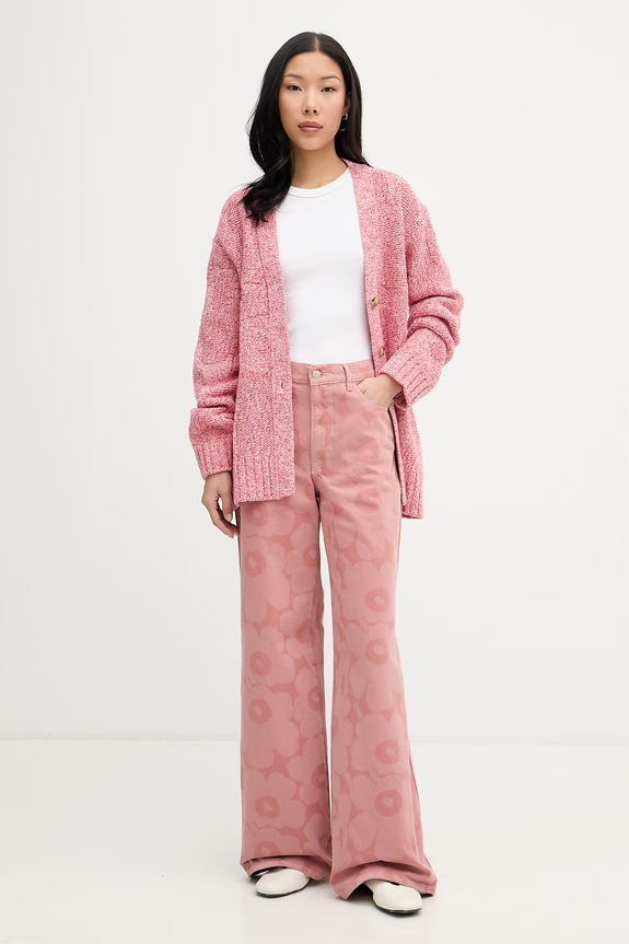 Marimekko rifle wide leg dámske 095193 ružová SS26